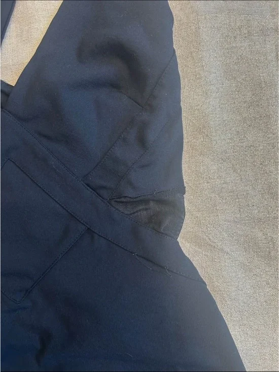 bebe Black Mesh-Trim Tank Top - Picture 2 of 7